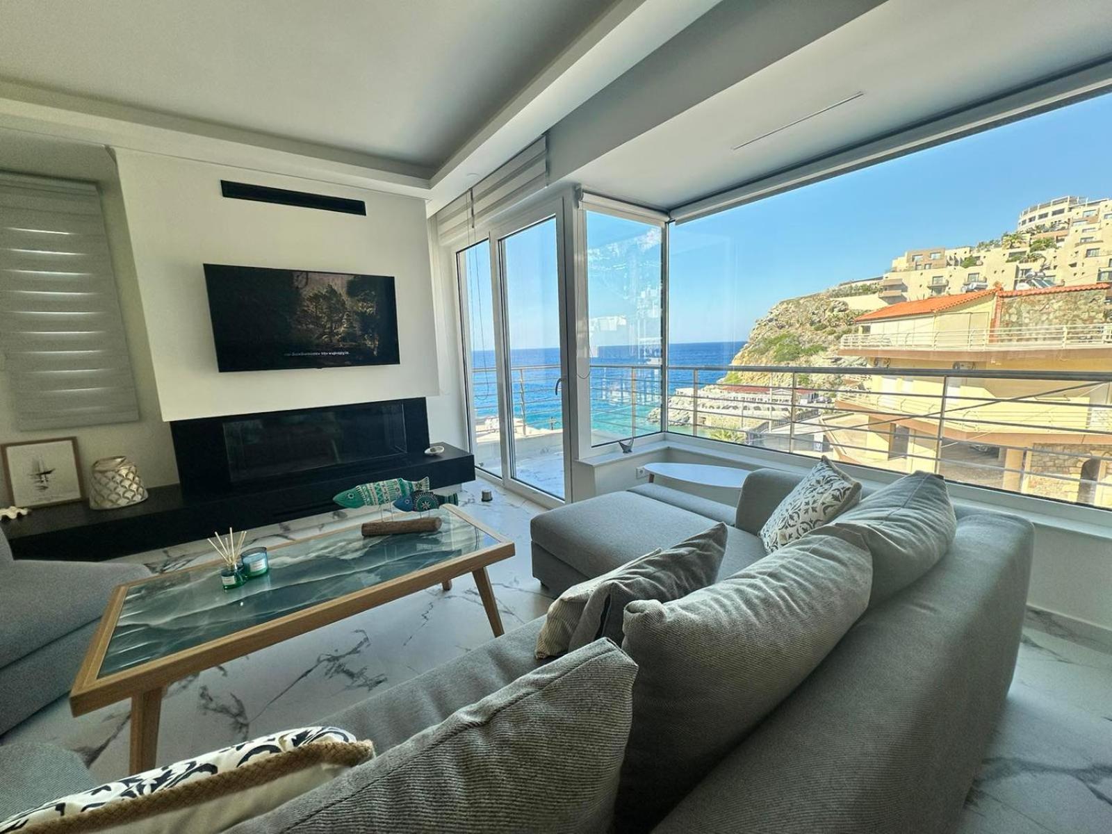 Popis Sea View Apartments Агия-Пелагия  Экстерьер фото